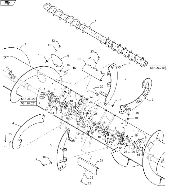 87516940 - лезвие шнека
